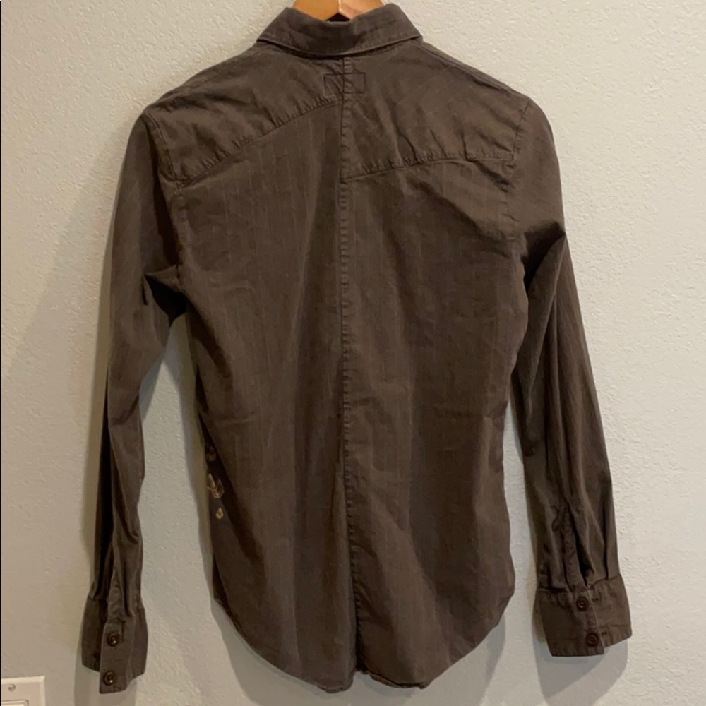 Volcom Men’s Long Sleeve Button Down Size Small - image 4